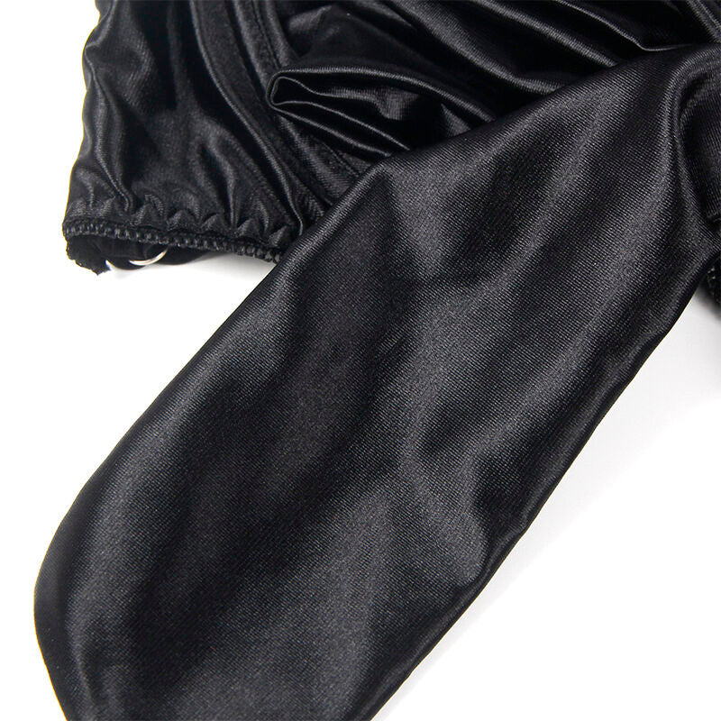 SUBBLIME - 955205 ADJUSTABLE BLACK BOW BRA SET L/XL