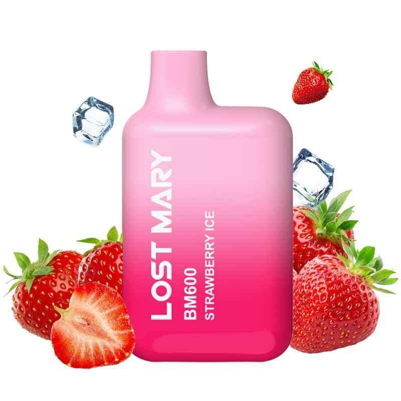 LOST MARY - BM600 NICOTINA VAPER 2% MONOUSO FRAGOLA GHIACCIO