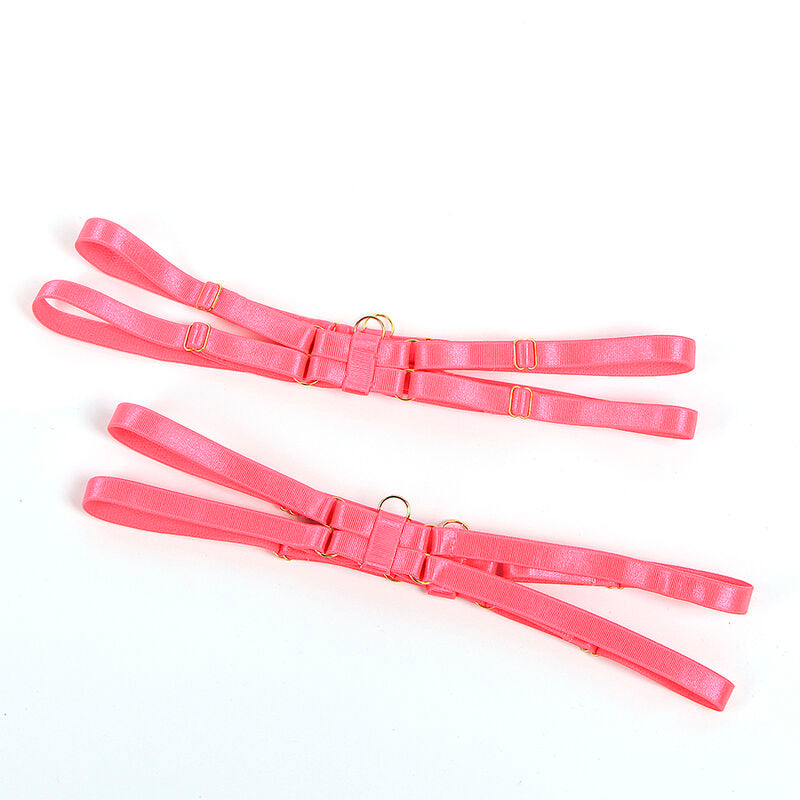 SUBBLIME - 955298 BRA SET WITH NECKLACE AND LEG DETAILS FLUORESCENT PINK S/M - 9