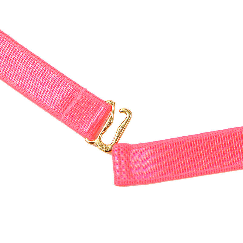 SUBBLIME - 955304 BRA SET WITH NECKLACE AND LEG DETAILS FLUORESCENT PINK L/XL - 10