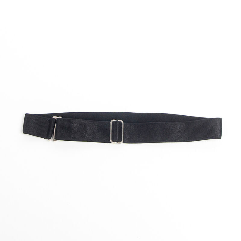 SUBBLIME - 955373 ROBE À BRETELLES EN CUIR NOIR S/M