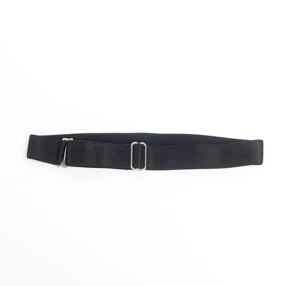 SUBBLIME - 955380 ROBE À BRETELLES EN CUIR NOIR L/XL