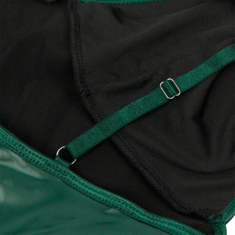 SUBBLIME - 955434 DRESS WITH GREEN LEATHER STRAPS S/M - 8