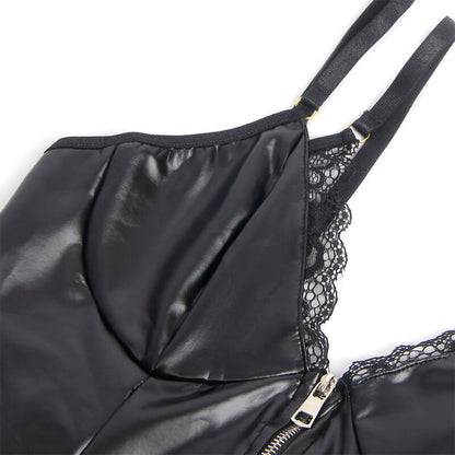 SUBBLIME - 955465 BLACK LEATHER ZIPPER BODY L/XL - 6