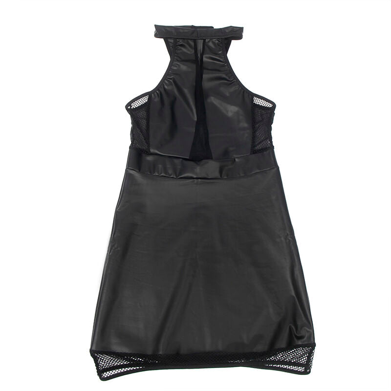 SUBBLIME - 955472 HALTER NECK DRESS WITH TRANSPARENCIES BLACK S/M - 6