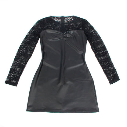 SUBBLIME - 955601 LONG SLEEVED DRESS WITH BLACK LACE L/XL - 6