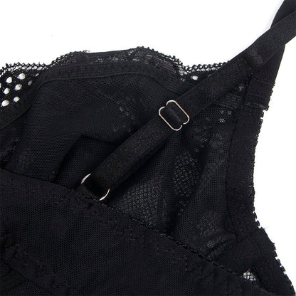 SUBBLIME - 955625 LACE BODYSUIT WITH BOTTOM CLOSURE BLACK L/XL - 7