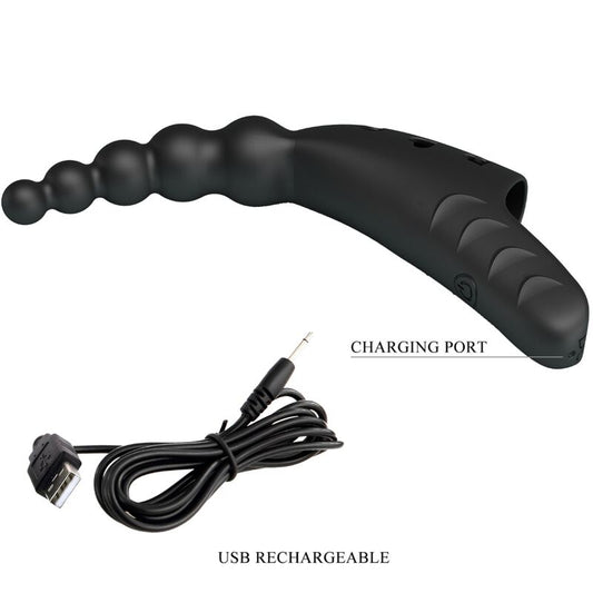 PRETTY LOVE - JORDIN FINGER VIBRATOR 10 VIBRATIONS NOIR