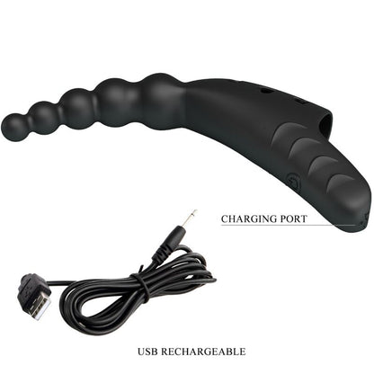 PRETTY LOVE - JORDIN FINGER VIBRATOR 10 VIBRATIONS BLACK - 2