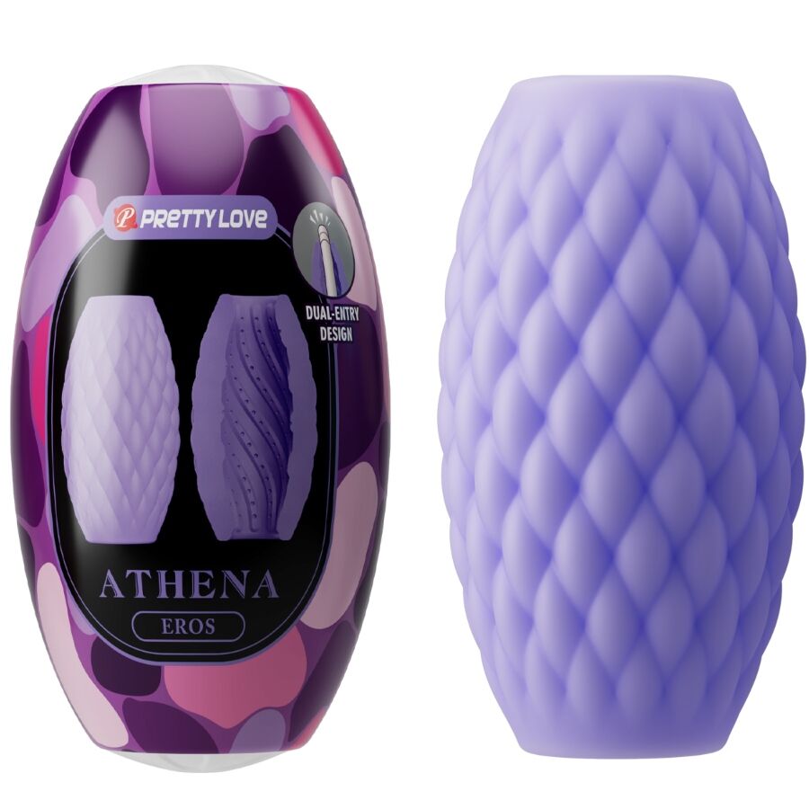 PRETTY LOVE - ATHENA EROS SILICONE MALE MASTURBATOR PURPLE - 7