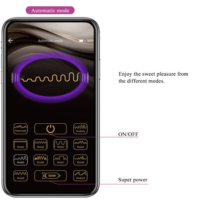 PRETTY LOVE - LEVIATHAN APP CONTROLLED VIBRATOR PURPLE - 14