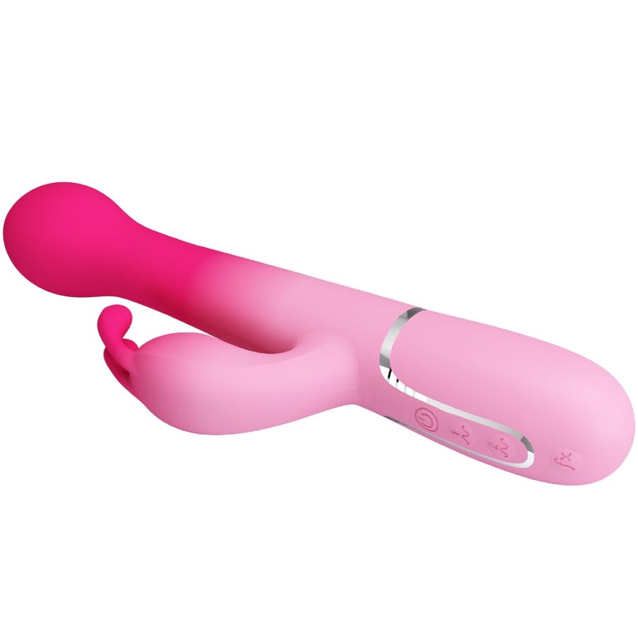 PRETTY LOVE - DEJON 3 IN 1 MULTIFUNCTION RABBIT VIBRATOR PINK - 9