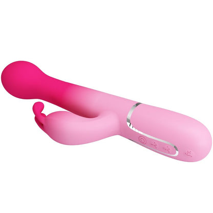 PRETTY LOVE - DEJON 3 IN 1 MULTIFUNCTION RABBIT VIBRATOR PINK - 9