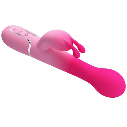 PRETTY LOVE - DEJON 3 IN 1 MULTIFUNCTION RABBIT VIBRATOR PINK - 6