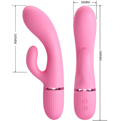 PRETTY LOVE - MARSKI RABBIT AND G-SPOT VIBRATOR PINK