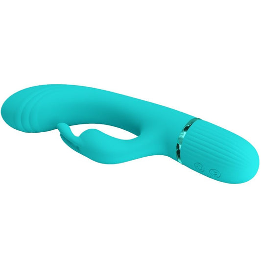PRETTY LOVE - Vibromasseur SCOCCO RABBIT TURQUOISE