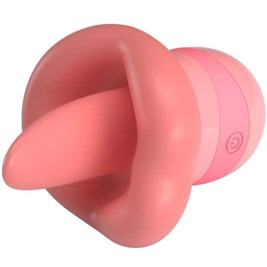 PRETTY LOVE - KYLEE TONGUE CLITORIS STIMULATOR 10 VIBRATIONS NUDE PINK - 1