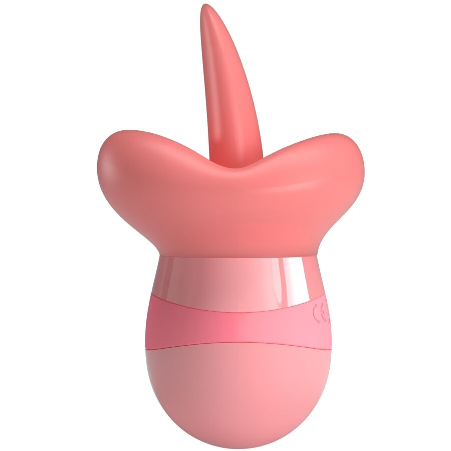 PRETTY LOVE - KYLEE TONGUE CLITORIS STIMULATOR 10 VIBRATIONS NUDE PINK - 4