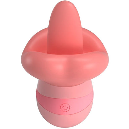 PRETTY LOVE - KYLEE TONGUE CLITORIS STIMULATOR 10 VIBRATIONS NUDE PINK - 9