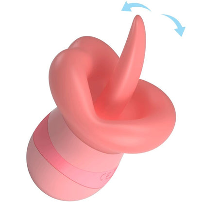 PRETTY LOVE - KYLEE TONGUE CLITORIS STIMULATOR 10 VIBRATIONS NUDE PINK - 8