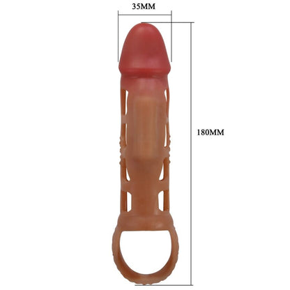 PRETTY LOVE - PRESTON VIBRATING PENIS SHEATH 18 CM