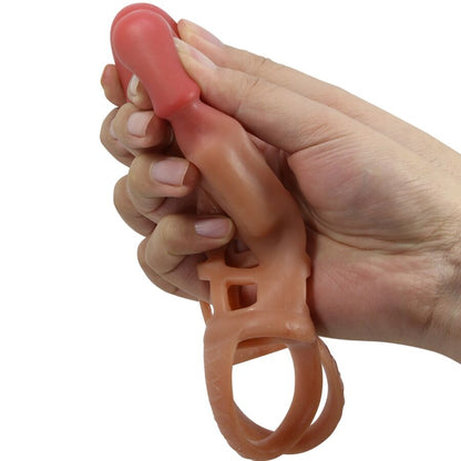 PRETTY LOVE - PRESTON VIBRATING PENIS SHEATH 18 CM