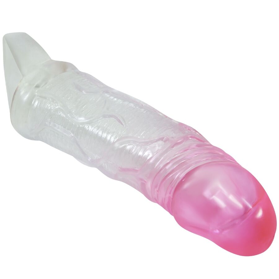 PRETTY LOVE - ODES REALISTIC 2 CM ENLARGEMENT SHEATH FOR PENIS PINK - 6