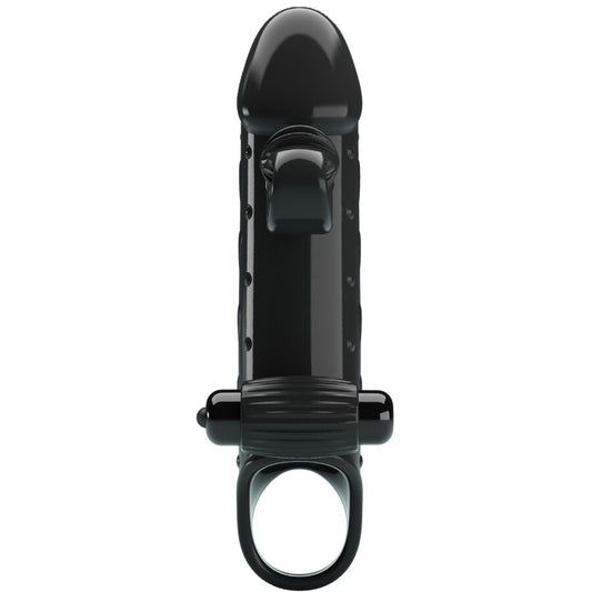 ROMANCE - BLACK VIBRATING PENIS SHEATH