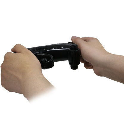 ROMANCE - BLACK VIBRATING PENIS SHEATH