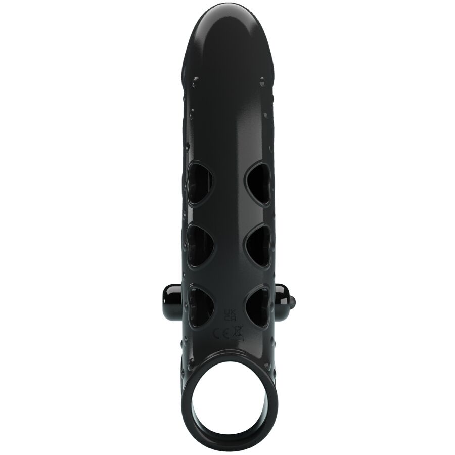 ROMANCE - BLACK VIBRATING PENIS SHEATH