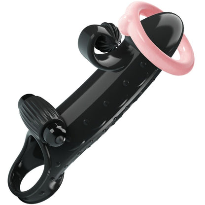 ROMANCE - BLACK VIBRATING PENIS SHEATH