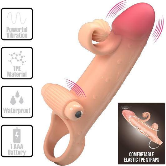 ROMANCE - VIBRATING PENIS SLEEVE NATURAL - 1