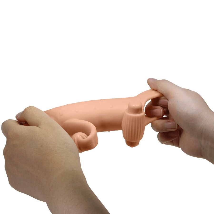 ROMANCE - VIBRATING PENIS SLEEVE NATURAL - 10