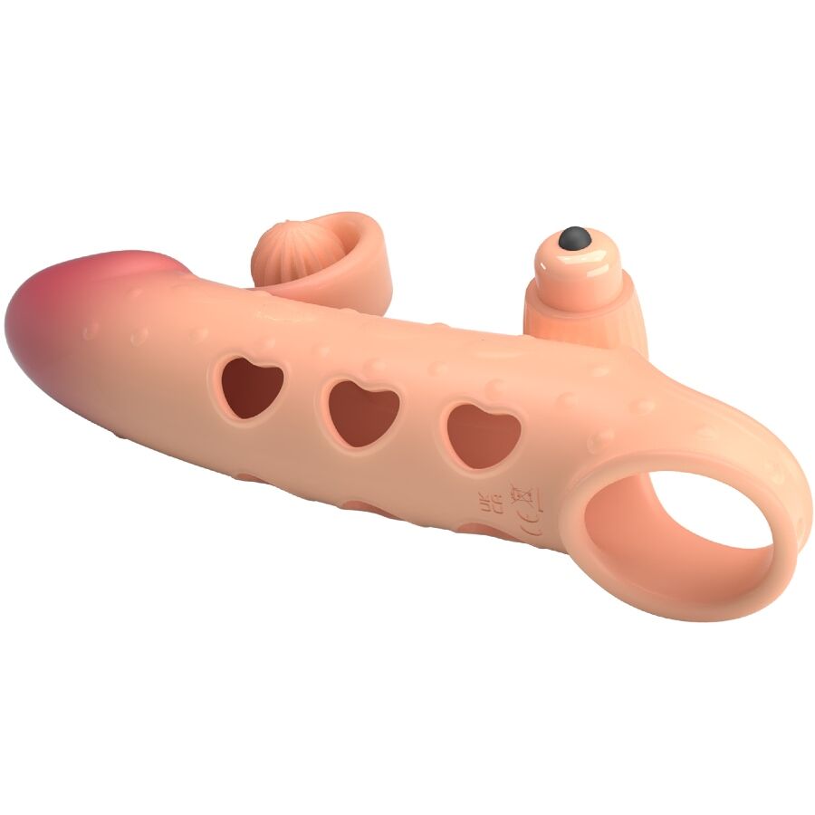 ROMANCE - VIBRATING PENIS SLEEVE NATURAL - 11
