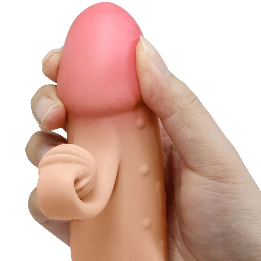 ROMANCE - VIBRATING PENIS SLEEVE NATURAL - 3