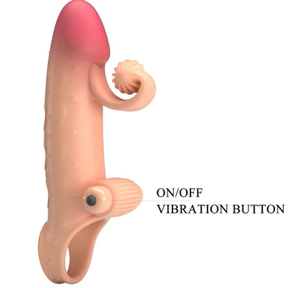 ROMANCE - VIBRATING PENIS SLEEVE NATURAL - 4