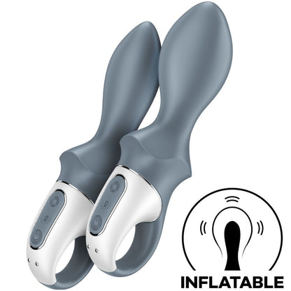 SATISFYER - AIR PUMP BOOTY 1 INFLATABLE ANAL VIBRATOR GREY
