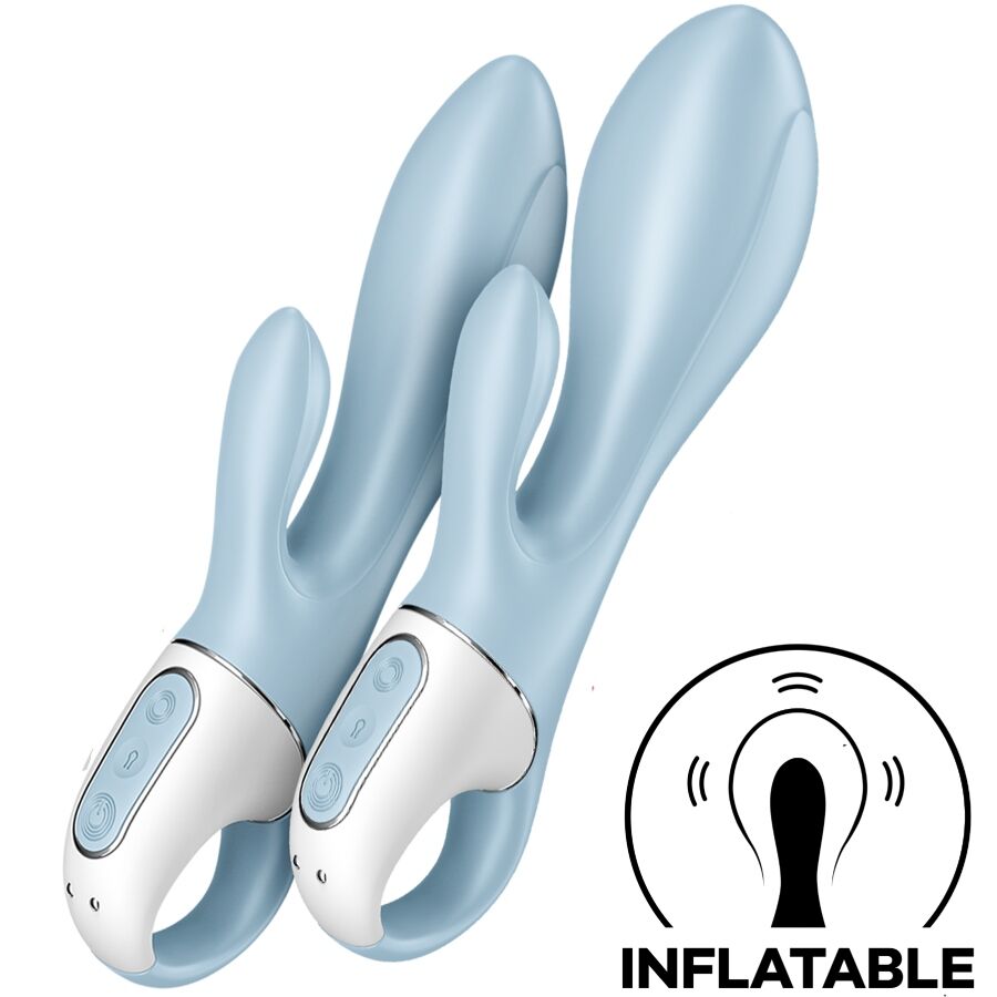 SATISFYER - AIR PUMP BUNNY 1 INFLATABLE BLUE RABBIT VIBRATOR