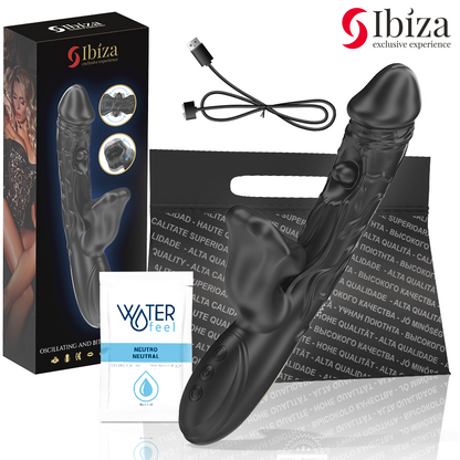 IBIZA - VIBRATOR AND CLITORAL STIMULATOR WITH BITE AND ROTATION EFFECT