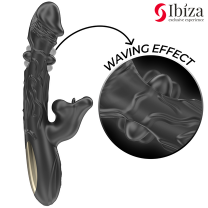 IBIZA - VIBRATOR AND CLITORAL STIMULATOR WITH BITE AND ROTATION EFFECT