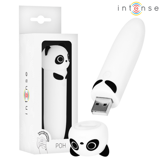 INTENSE - POH PANDA VIBRATING USB RECHARGEABLE BULLET 10 X 2.2 CM