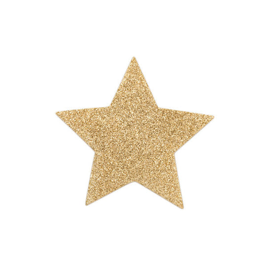 BIJOUX - INDISCRETS FLASH GOLDEN STAR NIPPLE COVERS - 1