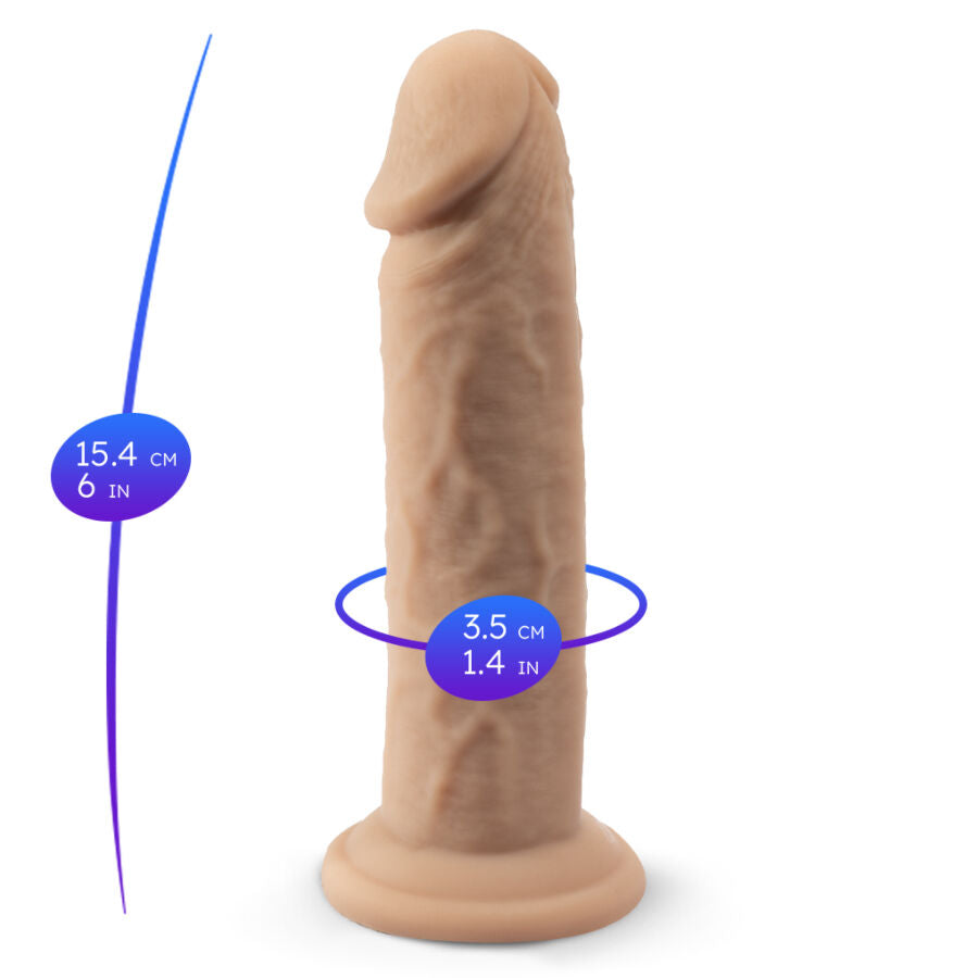 SILEXD - REALISTIC PENIS MODEL 2 PREMIUM THERMOREACTIVE SILICONE 15.4 CM