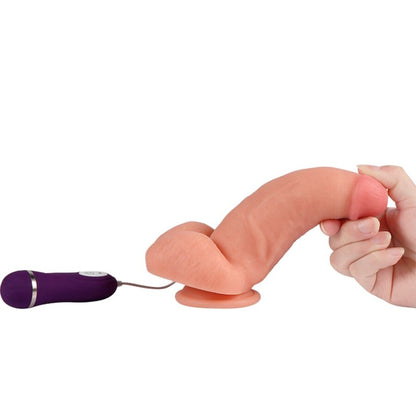 SHEQU - RED EAGLE VIBRATING DILDO WITH REMOTE CONTROL 17 CM