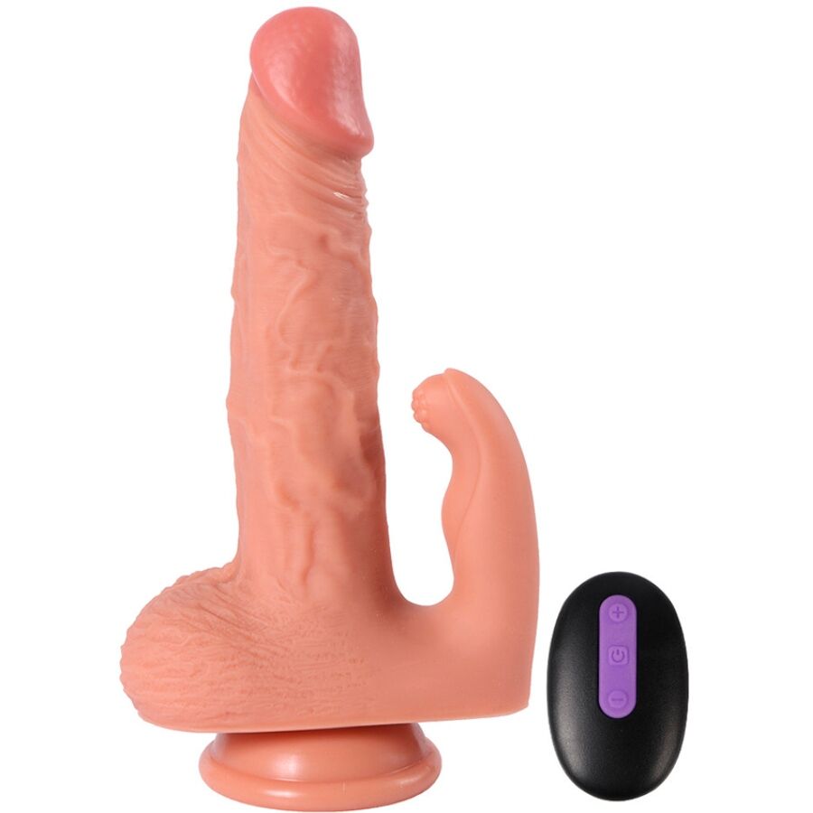 SHEQU - HAYDEN 16 CM VIBRATING REMOTE CONTROL DILDO AND CLITORAL STIMULATOR