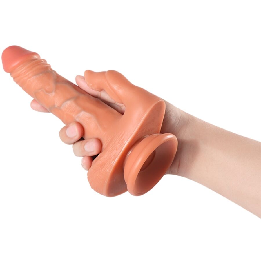 SHEQU - JULIAN 16 CM VIBRATING REMOTE CONTROL DILDO AND CLITORAL STIMULATOR