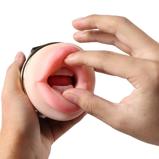 SHEQU - KAY DOUBLE MASTURBATOR WITH DOUBLE MOUTH AND VAGINA VIBRATION