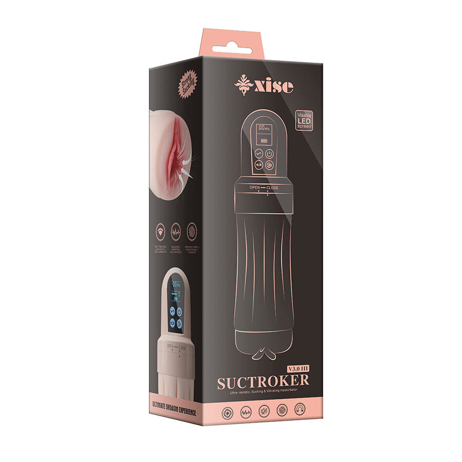XISE - SUCTROKER V3.0 III MASTURBATORE VAGINA CON VIBRAZIONE