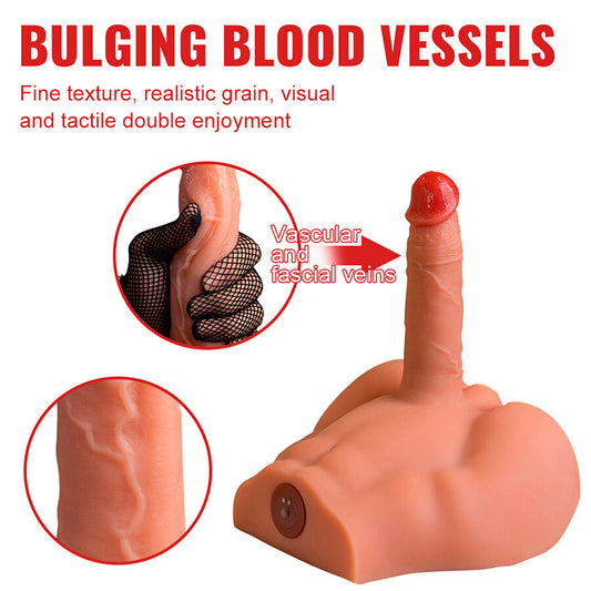XISE - PEEL DILDO ASS REALISTIC DILDO MASTURBATOR FRONT POSITION WITH THRUST 17.5 CM