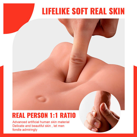 XISE - BERTLETT DILDO ASS REALISTIC DILDO AND ANUS MASTURBATOR FRONTAL POSITION WITH THRUSH 18 CM